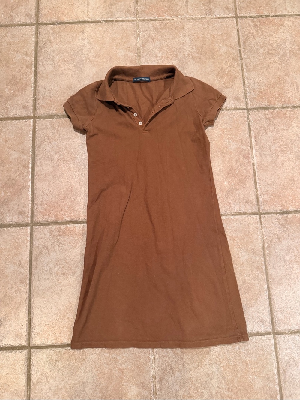 Brown Polo Shirt Dress
